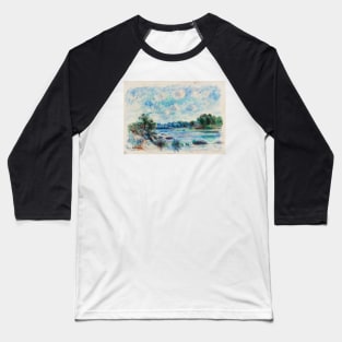 Landscape at Pont–Aven (1892) by Pierre-Auguste Renoir. Baseball T-Shirt